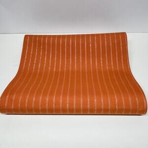 Laura Ashley Table Runner Orange Silver 88x14in